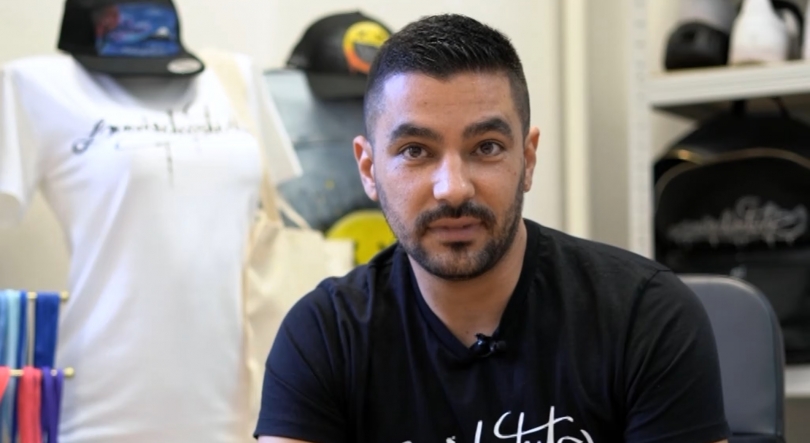 Imagem de Élio Estebainha, artista de rua na Suíça