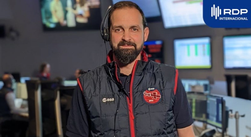 Imagem de Bruno Sousa,  um dos diretores de voo da sonda Juice