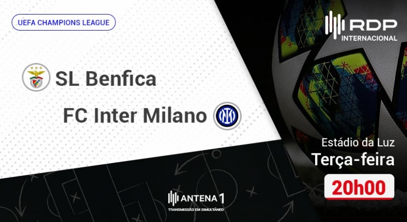 Imagem de UEFA Champions League: Benfica x Inter Milão, 20h00