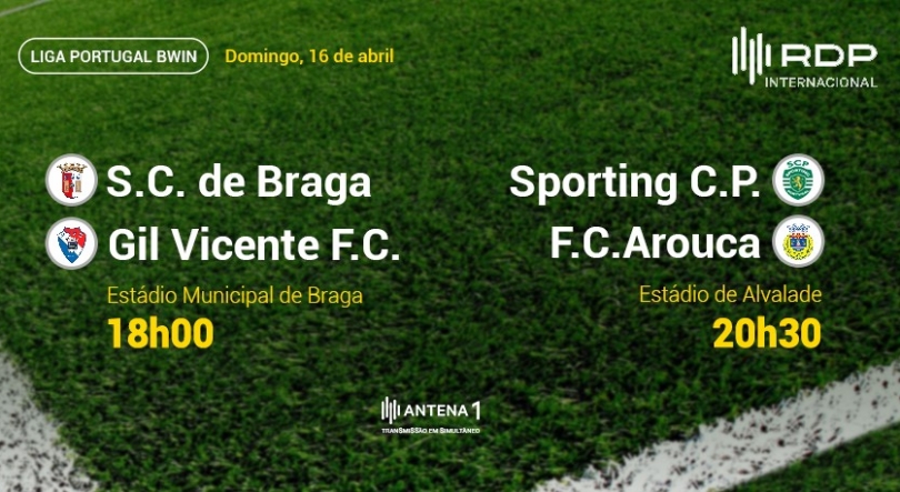 Imagem de Liga Portugal Braga x Gil Vicente, e Sporting x Arouca