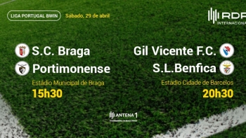 Imagem de Liga Portugal: Braga x Portimonense e Gil Vicente X Benfica