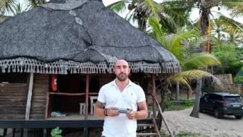 Imagem de António Santos, agente de cooperação em Moçambique