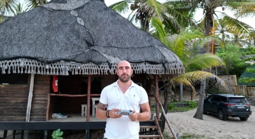 Imagem de António Santos, agente de cooperação em Moçambique