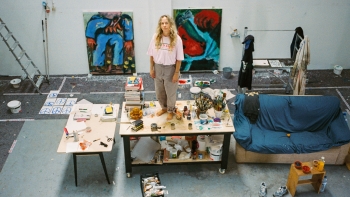 Imagem de Uma artista alemã a criar em Peniche