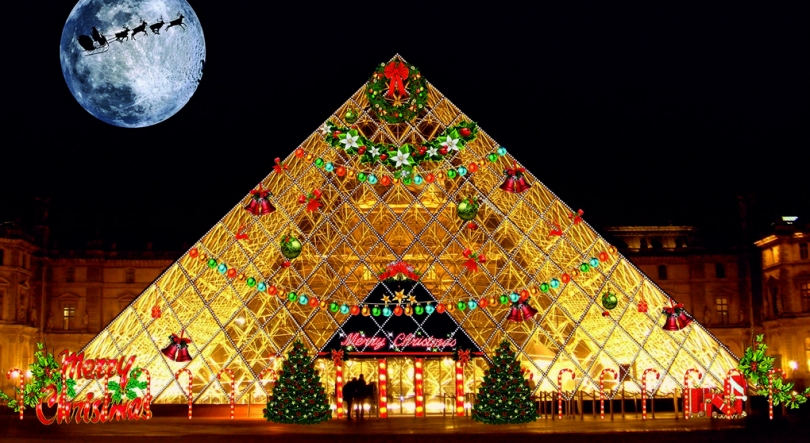 Imagem de Banca portuguesa em mercado de Natal de Paris